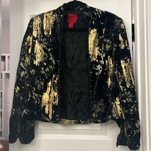 Velvet blazer by J S Collections, size 8